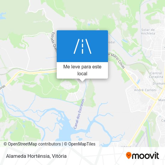 Alameda Hortênsia mapa