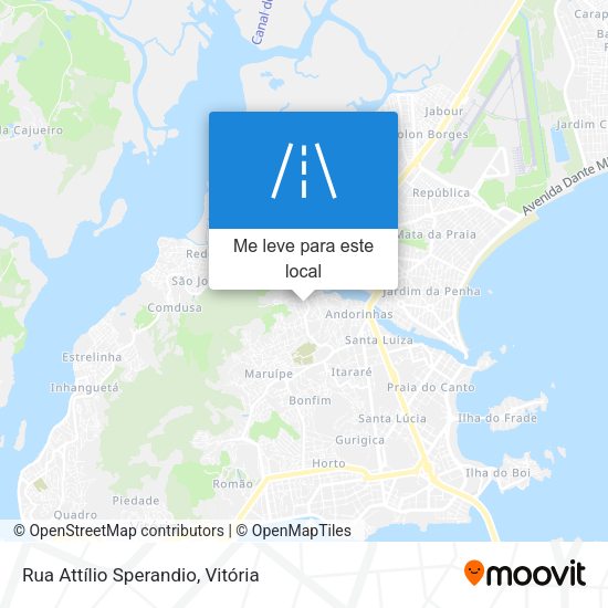 Rua Attílio Sperandio mapa
