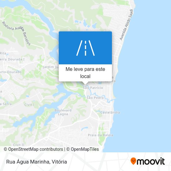 Rua Água Marinha mapa