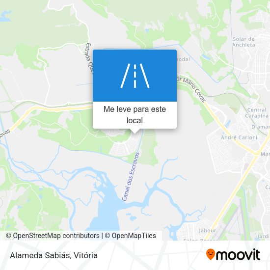 Alameda Sabiás mapa