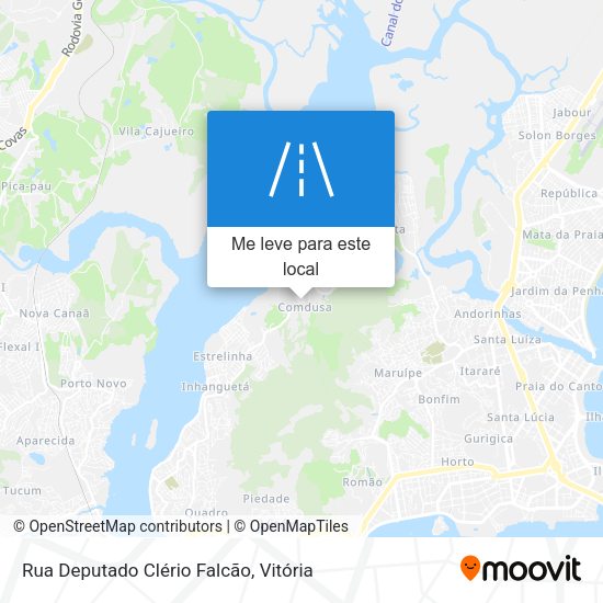 Rua Deputado Clério Falcão mapa