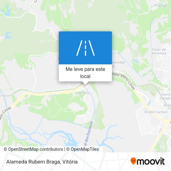 Alameda Rubem Braga mapa
