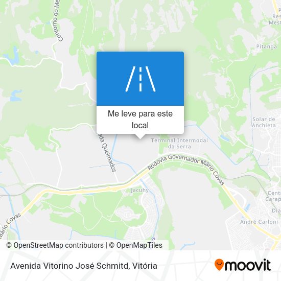 Avenida Vitorino José Schmitd mapa