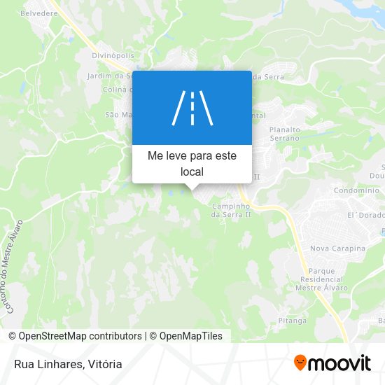 Rua Linhares mapa