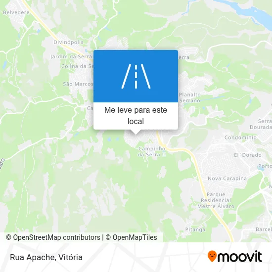 Rua Apache mapa