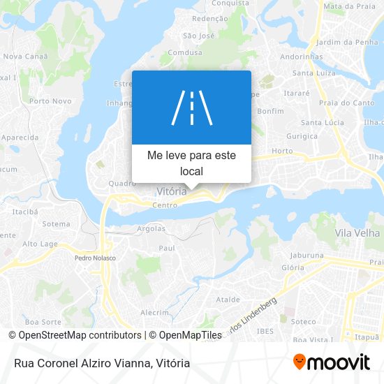 Rua Coronel Alziro Vianna mapa