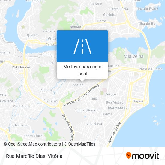Rua Marcílio Dias mapa