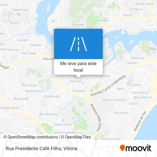 Rua Presidente Café Filho mapa