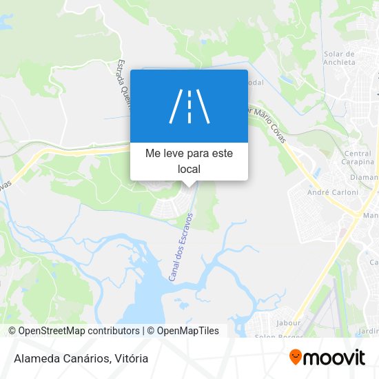 Alameda Canários mapa