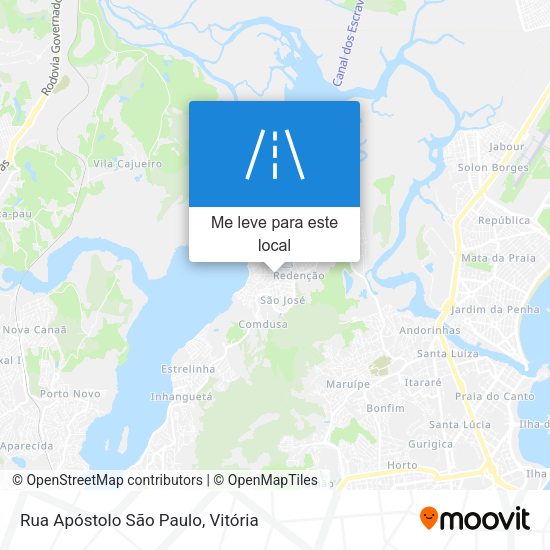Rua Apóstolo São Paulo mapa