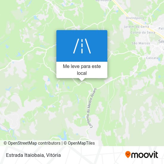 Estrada Itaiobaia mapa
