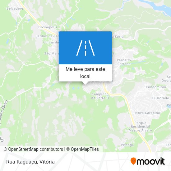 Rua Itaguaçu mapa