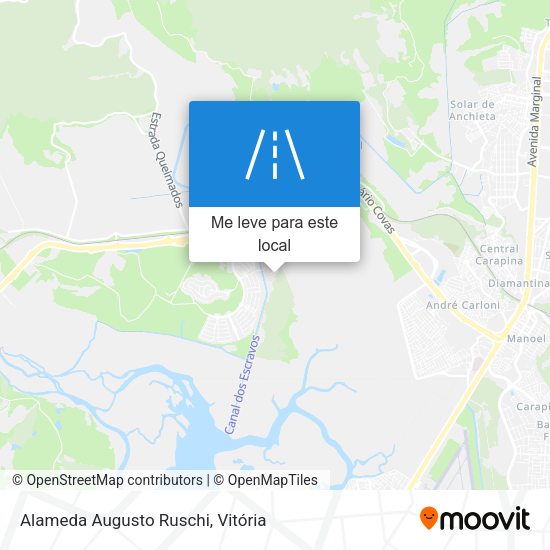 Alameda Augusto Ruschi mapa