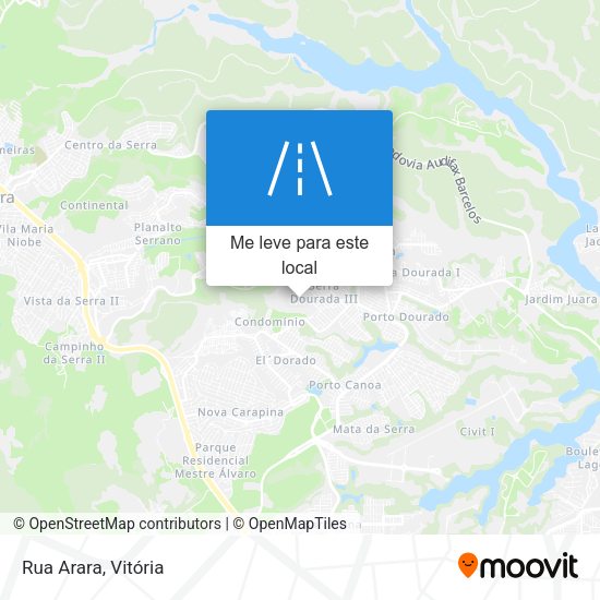 Rua Arara mapa