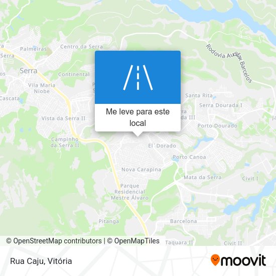 Rua Caju mapa