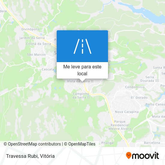 Travessa Rubi mapa