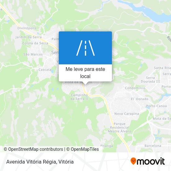 Avenida Vitória Régia mapa