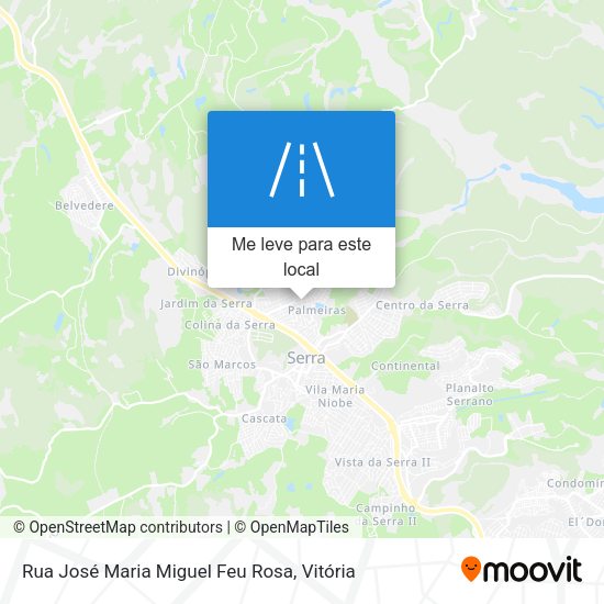 Rua José Maria Miguel Feu Rosa mapa