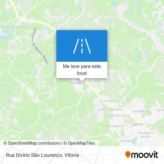 Rua Divino São Lourenço mapa
