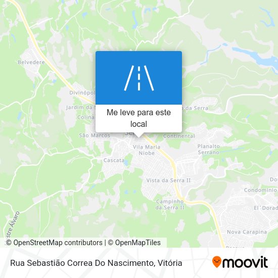 Rua Sebastião Correa Do Nascimento mapa