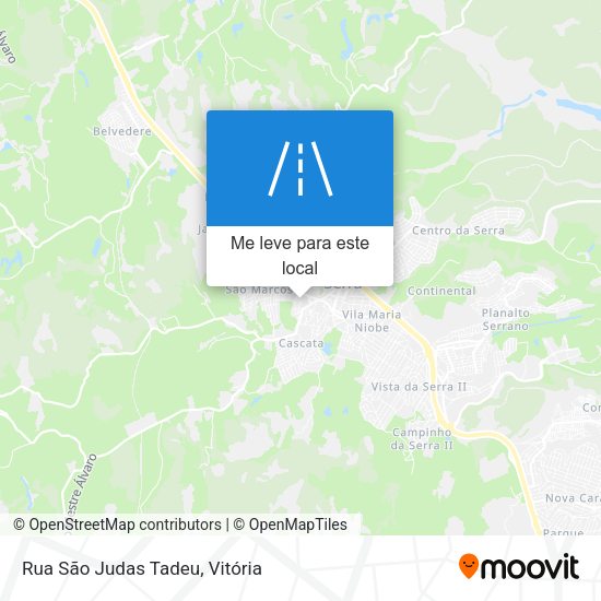 Rua São Judas Tadeu mapa