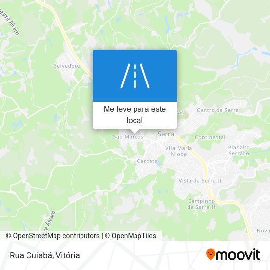 Rua Cuiabá mapa