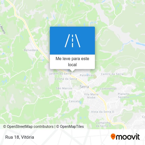 Rua 18 mapa