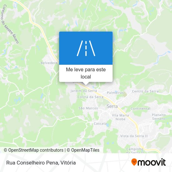 Rua Conselheiro Pena mapa