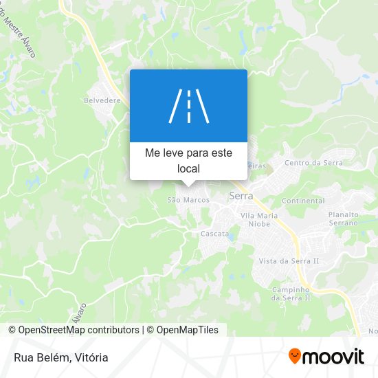 Rua Belém mapa