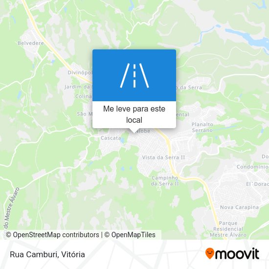 Rua Camburi mapa