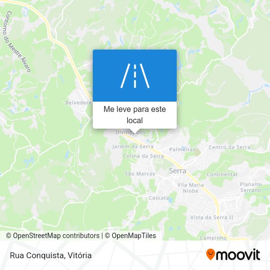 Rua Conquista mapa
