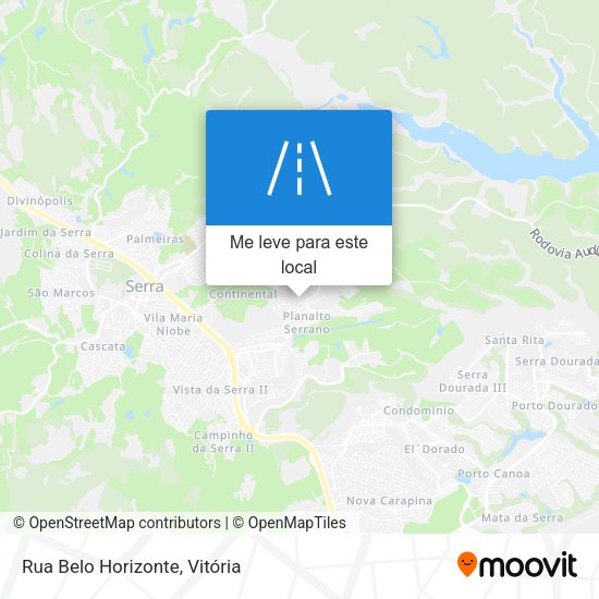 Rua Belo Horizonte mapa