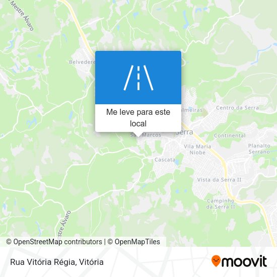Rua Vitória Régia mapa
