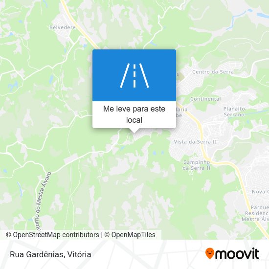 Rua Gardênias mapa