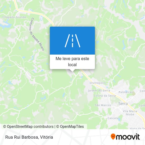 Rua Rui Barbosa mapa