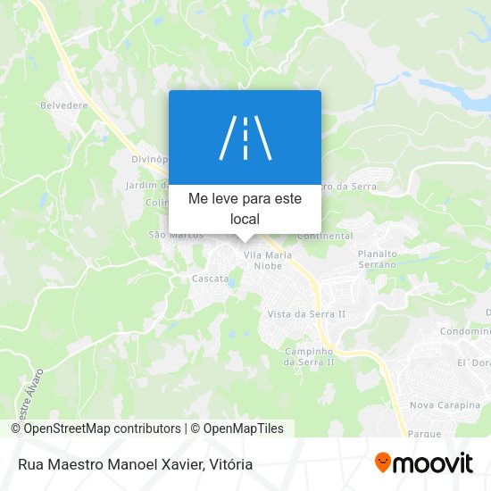 Rua Maestro Manoel Xavier mapa