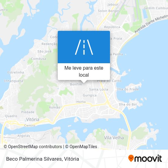 Beco Palmerina Silvares mapa