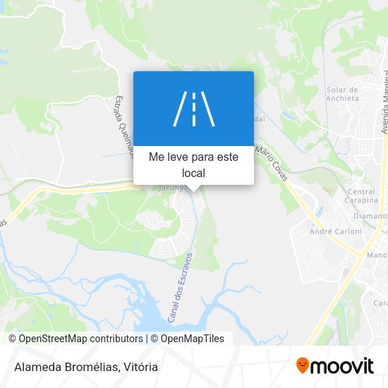 Alameda Bromélias mapa