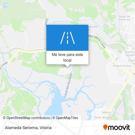 Alameda Seriema mapa