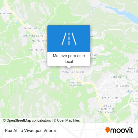 Rua Atilio Vivacqua mapa