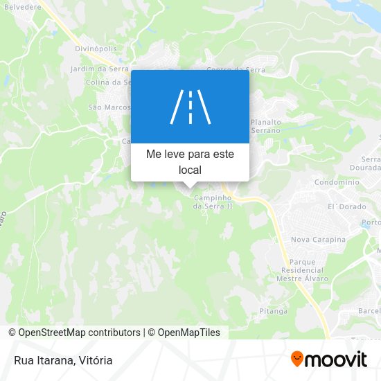 Rua Itarana mapa