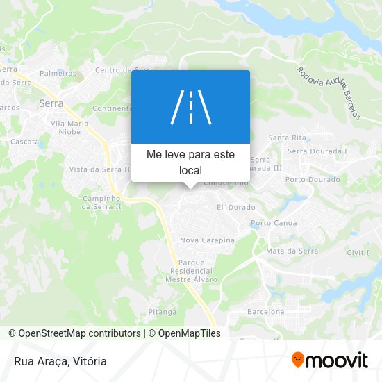 Rua Araça mapa