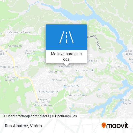 Rua Albatroz mapa