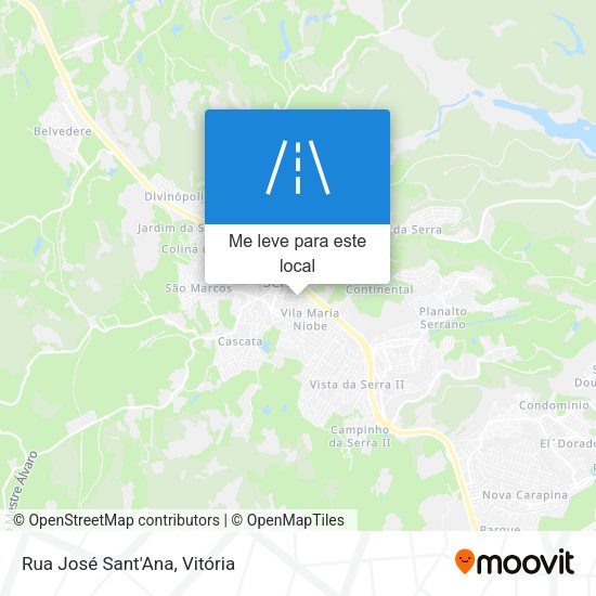 Rua José Sant'Ana mapa