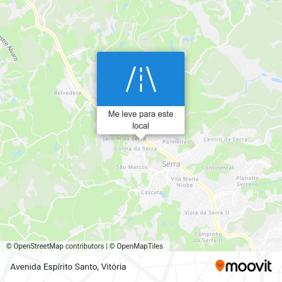 Avenida Espírito Santo mapa