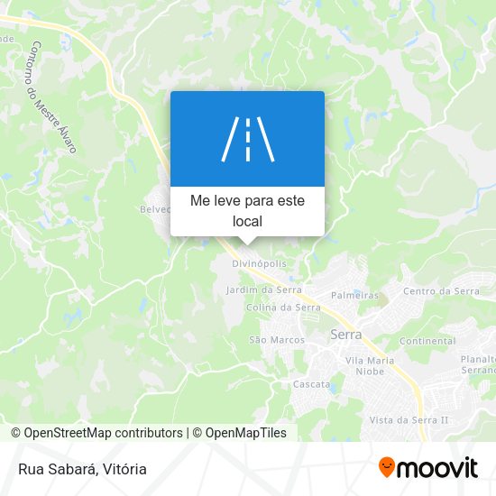 Rua Sabará mapa