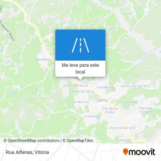Rua Alfenas mapa