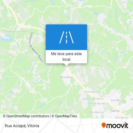 Rua Aciapá mapa