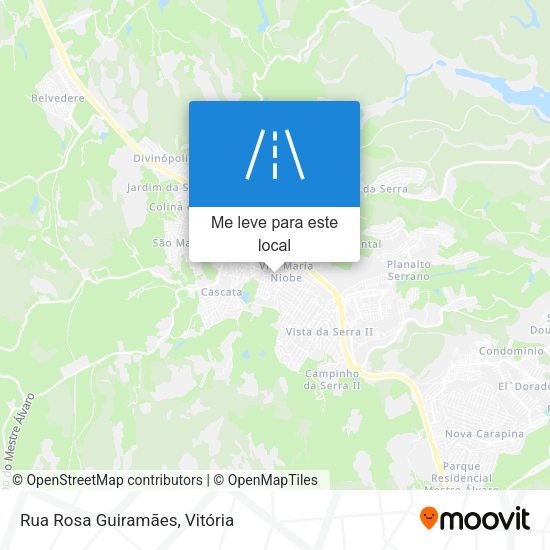 Rua Rosa Guiramães mapa