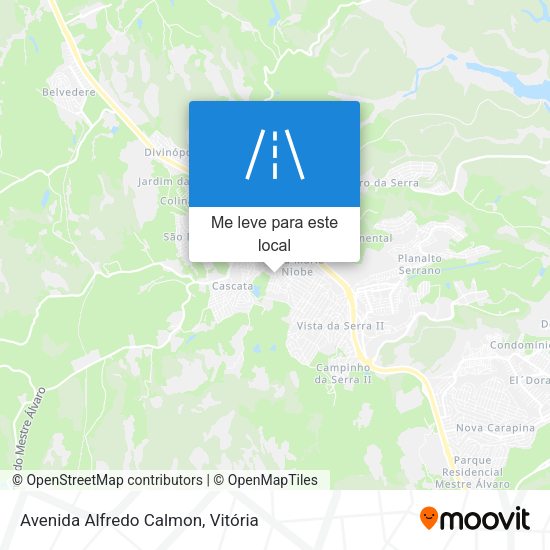 Avenida Alfredo Calmon mapa